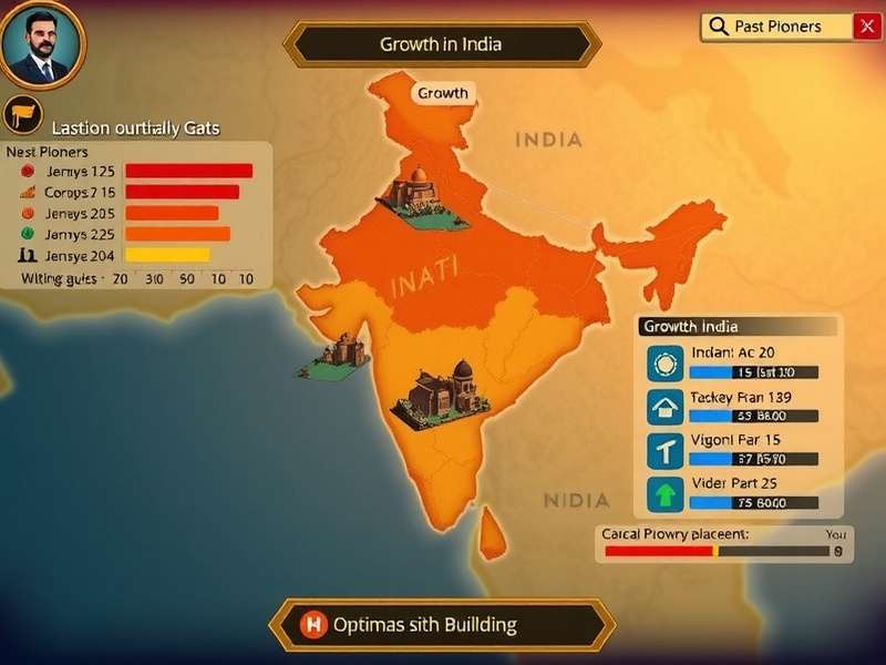 Past Pioneers gameplay screenshot showing historical Indian setting